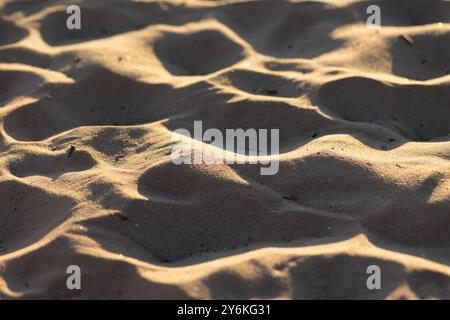 Ein Foto von feinem Sand an einem Nordseestrand Stockfoto
