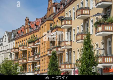 Altbauten, Gorkistraße, Tegel, Reinickendorf, Berlin, Deutschland Stockfoto