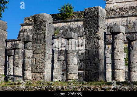 Mexiko, Bundesstaat Yucatan. Archäologische Stätte der Maya-Ruinen von Chichen Itza Stockfoto