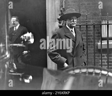 Verlassen Sie Die Downing Street. M. Blum (Frankreich). 28. April 1938 Stockfoto