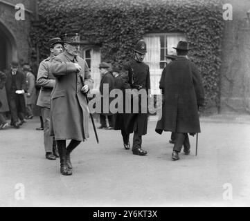 Allies Conference in London. Marschall Foch 1921 Stockfoto