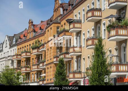 Altbauten, Gorkistraße, Tegel, Reinickendorf, Berlin, Deutschland *** Altbauten, Gorkistraße, Tegel, Reinickendorf, Berlin, Deutschland Stockfoto