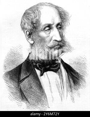 Der verstorbene Earl of Cardigan starb mit siebzig Jahren und leitete die leichte Kavallerie in Balaklava. 11. April 1868 James Thomas Brudenell, 7. Earl of Cardigan KCB (16. Oktober 1797 bis 28. März 1868) kommandierte die leichte Brigade während des Krimkrieges Stockfoto