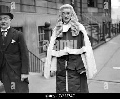 Herr Justice (Sir Cyril) Atkinson, neuer Richter der King's Bench Division. 15. Mai 1933 Stockfoto