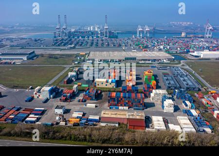 Frankreich, Hauts de France, Departement Nord, Dünkirchen. Flanders Terminal Stockfoto