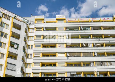 Sozialwohnungen, Kreuzberger Zentrum, Kottbusser Tor, Kreuzberg, Berlin, Deutschland Stockfoto