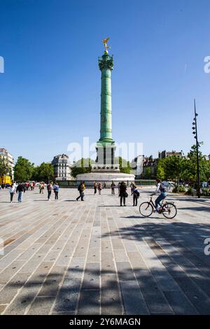 Frankreich, Paris, 75, 12. ARRT, Place de la Bastille, Mai 2023. Stockfoto