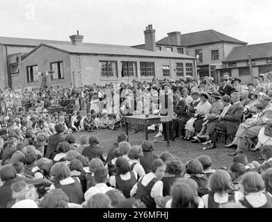 Swanscombe Zentralschulsport. Juli 1937 Stockfoto