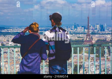 Frankreich, Paris, 14. Bezirk Montparnasse, Turm Montparnasse. Das Panorama-Observatorium Stockfoto