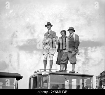 Meynell Hunt. Zeigen Sie auf Ednaston Mr. K. Bowden, Mrs. Und Mr. Hardy ( Major, M.F.H.) Stockfoto