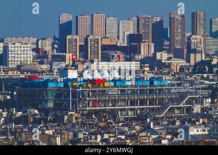 France, ile-de-France, Paris, Pompidou Center, Beaubourg Stockfoto