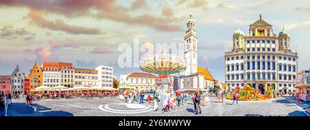 Altstadt von Augsburg, Deutschland Stockfoto