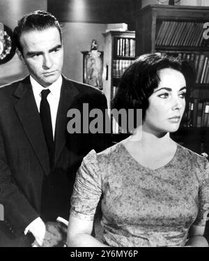 Die Schauspielerin Elizabeth Taylor und die Schauspielerin Montgomery Clift in dem Film Sudden Last Summer 1959 Stockfoto