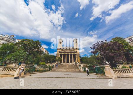 Frankreich, Paris, 10. Arrondissement, Place Franz-Liszt, Kirche Saint-Vincent-de-Paul Stockfoto