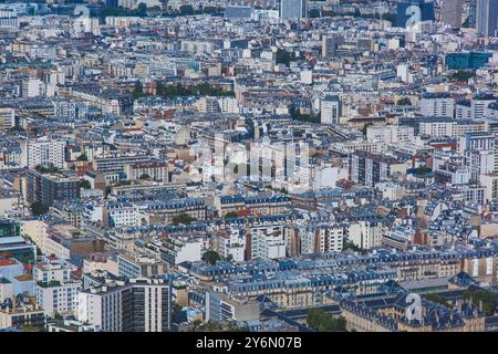 Frankreich, Paris, Dächer von Gebäuden im 15. Arrondissement Stockfoto