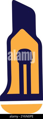 Cutter, Messer, Küchenmesser, Cutter-Messer Symbol Stock Vektor