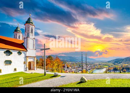 Altstadt von Bad Toelz, Deutschland Stockfoto