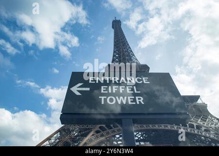 Frankreich, Paris, 75, 7. ARRT, Eiffelturm, September 2023. Stockfoto