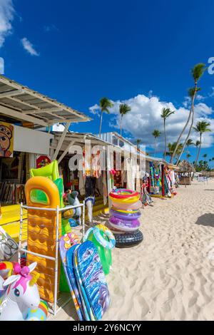 Dominikanische Republik, Provinz Romana, Bayahibe. Dominicus Beach. Playa Pública Dominicus Stockfoto
