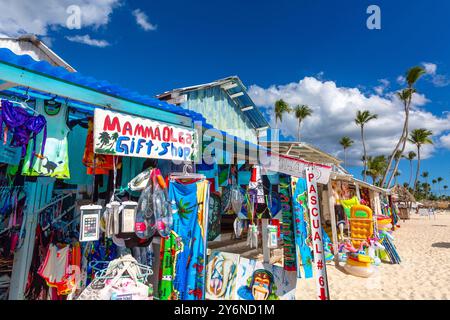 Dominikanische Republik, Provinz Romana, Bayahibe. Dominicus Beach. Playa Pública Dominicus Stockfoto