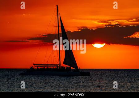 Dominikanische Republik, Provinz La Romana, Bayahibe. Dominicus Beach. Playa Publica Dominicus Stockfoto
