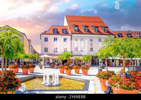 Altstadt von Deggendorf, Deutschland Stockfoto