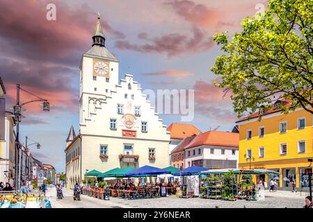 Altstadt von Deggendorf, Deutschland Stockfoto
