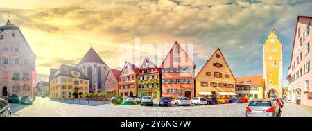 Altstadt von Donauwoerth, Deutschland Stockfoto