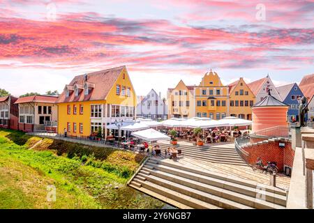 Altstadt von Donauwoerth, Deutschland Stockfoto