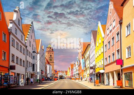Altstadt von Donauwoerth, Deutschland Stockfoto