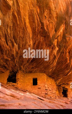 Haus auf Feuer, Ahnenruine Puebloan Stockfoto