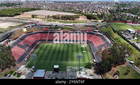 Barradao-Stadion in salvador salvador, bahia, brasilien - 11. september 2024: Aus der Vogelperspektive des Manuela Barradas Stadions Barradao in Salvador. SALVADOR BAHIA BRASILIEN Copyright: XJoaxSouzax 110924JOA123 Stockfoto