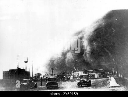 Dust Cloud Texas American 1930er Jahre Stockfoto
