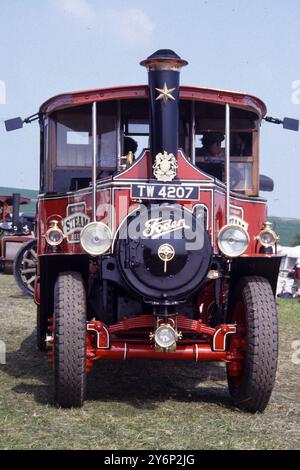 Eine Dampfkundgebung fand 1992 in der Nähe von Ashbourne, Derbyshire, statt Stockfoto