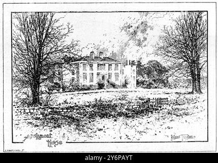 Das Ardlamont-Mordverfahren in Schottland Ardlamont House der Mord an Ardlamont (auch bekannt als Ardlamont Mystery and the Monson Case), der am 10. August 1893 in Argyll (Schottland) stattfand, führte zu zwei hochkarätigen Gerichtsverfahren: einem Mordverfahren in Edinburgh (HM Advocate gegen Monson) und einem Diffamierungsverfahren in London (Monson gegen Tussauds Ltd) im folgenden Jahr. Alfred John Monson erhielt in seinem High Court of Justiciary Prozess für den Mord an Cecil Hambrough das schottische Urteil „nicht bewiesen“. 1894 verklagte er Madame Tussauds wegen Verleumdung und erhielt einen Farthing (die niedrigste po) Stockfoto