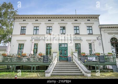 Gasthof Alter Dorfkrug, Alt-Lübars, Lübars, Reinickendorf, Berlin, Deutschland *** Gasthof Alter Dorfkrug, Alt Lübars, Lübars, Reinickendorf, Berlin, Deutschland Stockfoto