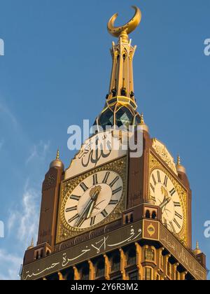 Königlicher Uhrenturm von Makkah. Makkah - Saudi-Arabien. 17-Mai-2024. Stockfoto