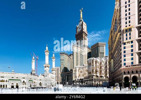 Königlicher Uhrenturm von Makkah. Makkah - Saudi-Arabien. 17-Mai-2024. Stockfoto