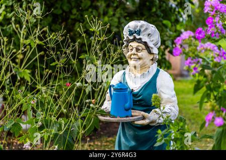 Die Kleingartensiedlung Rothoffska Koloni in der ehemaligen Zidadelle von Landskrona. Fröjdenborg, Landskrona kommun, Skåne, Schweden Stockfoto