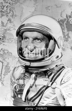 WALTER SCHIRRA ASTRONAUT / ; 16. MAI 1962 Stockfoto