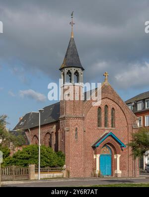 Cayeux-sur-Mer, Frankreich - 09 17 2024: Außenansicht der Seelenkapelle Stockfoto