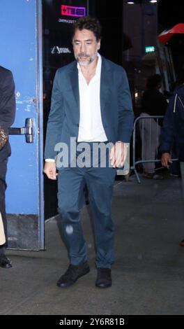 New York, NY, USA. September 2024. Javier Bardem wurde am 26. September 2024 bei Good Morning America gesehen. Quelle: Rw/Media Punch/Alamy Live News Stockfoto