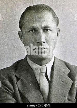 Duško POPOV (1912–1981) serbischer Doppelagent aus dem 2. Weltkrieg 1941 Stockfoto