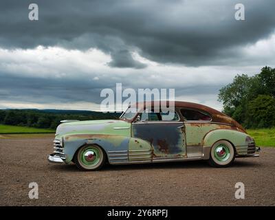 1948 Chevrolet Fleetliner Rattenstange Coupé Stockfoto