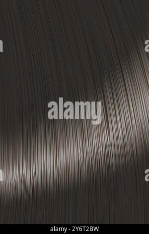 Realistische schwarze, gerade Haarsperre im Hintergrund Stock Vektor