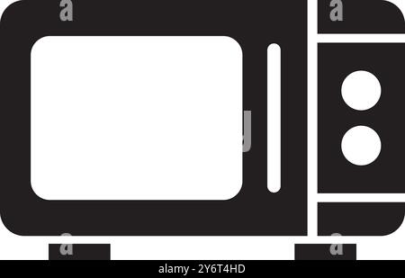 Mikrowellen-Symbol-Vektor-Illustration Logo-Design Stock Vektor