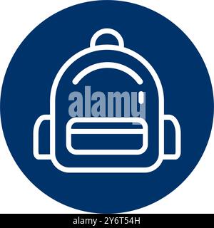 Rucksack-Symbol-Vektor-Illustration Logo-Design Stock Vektor