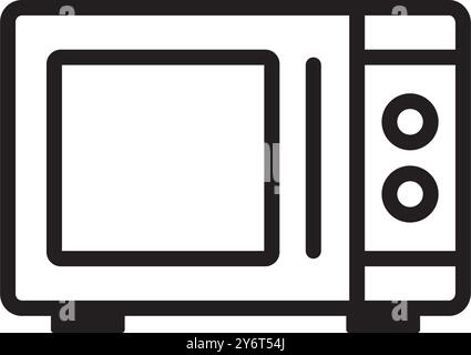 Mikrowellen-Symbol-Vektor-Illustration Logo-Design Stock Vektor