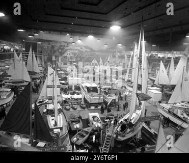 BOATS INTERNATIONAL BOAT SHOW EARLS COURT 3. JANUAR 1962 Stockfoto