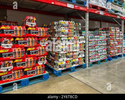 Sportgetränke für BodyArmor in einem Sam's Club-Großhandelsgeschäft Stockfoto